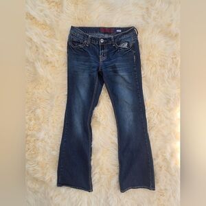 BONGO Women's Boot Cut Jeans - Dark Blue